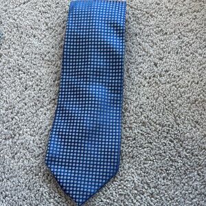 Charvet Blue and White Patterned Tie